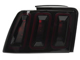 Raxiom Icon Led Tail Lights; Black Housing; Smoked Lens (99-04 Mustang, Excluding 99-01 Cobra)
