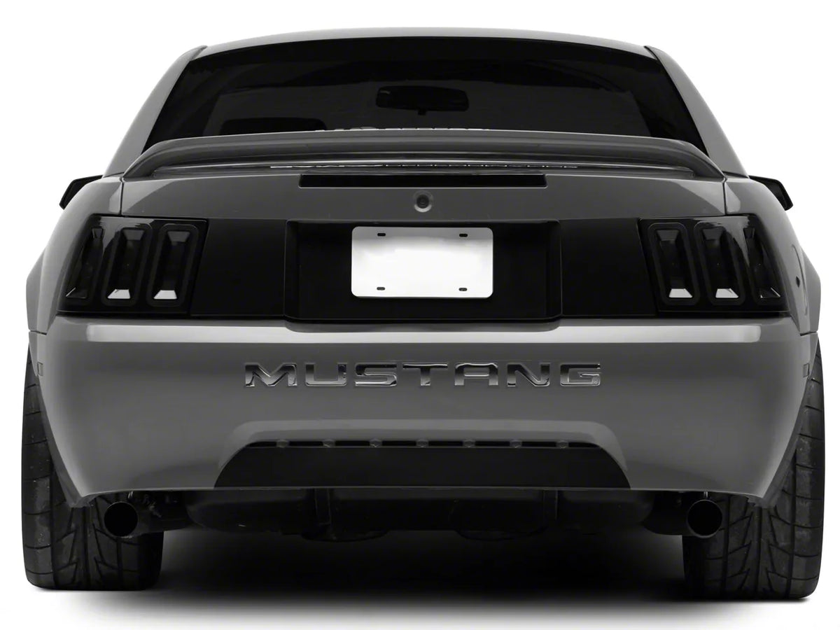 Raxiom Icon Led Tail Lights; Black Housing; Smoked Lens (99-04 Mustang, Excluding 99-01 Cobra)