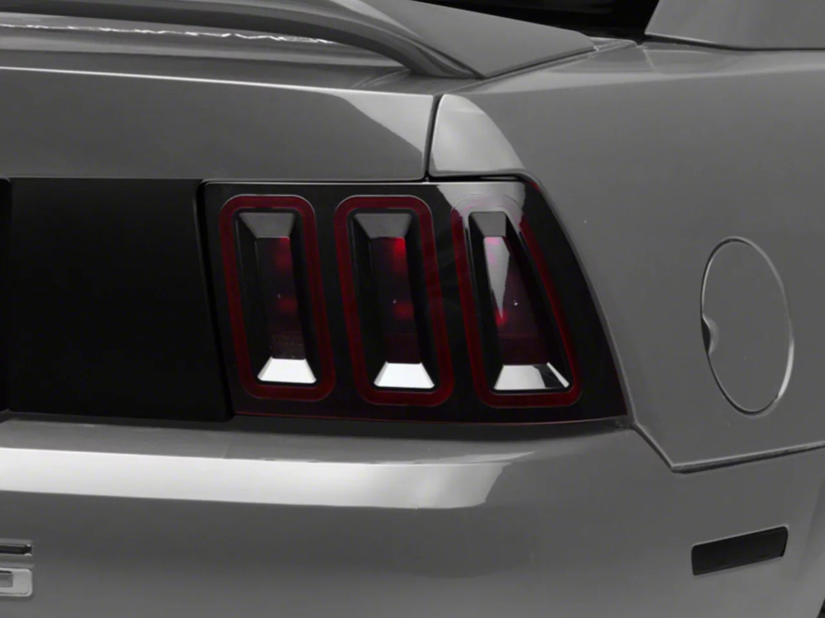 Raxiom Icon Led Tail Lights; Black Housing; Smoked Lens (99-04 Mustang, Excluding 99-01 Cobra)