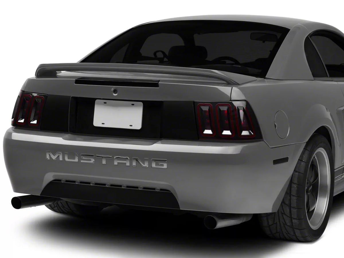 Raxiom Icon Led Tail Lights; Black Housing; Smoked Lens (99-04 Mustang, Excluding 99-01 Cobra)