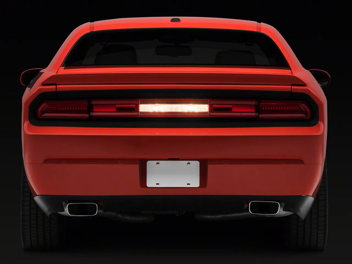 Raxiom Led Tail Lights; Chrome Housing; Red/Clear Lens (08-14 Challenger)