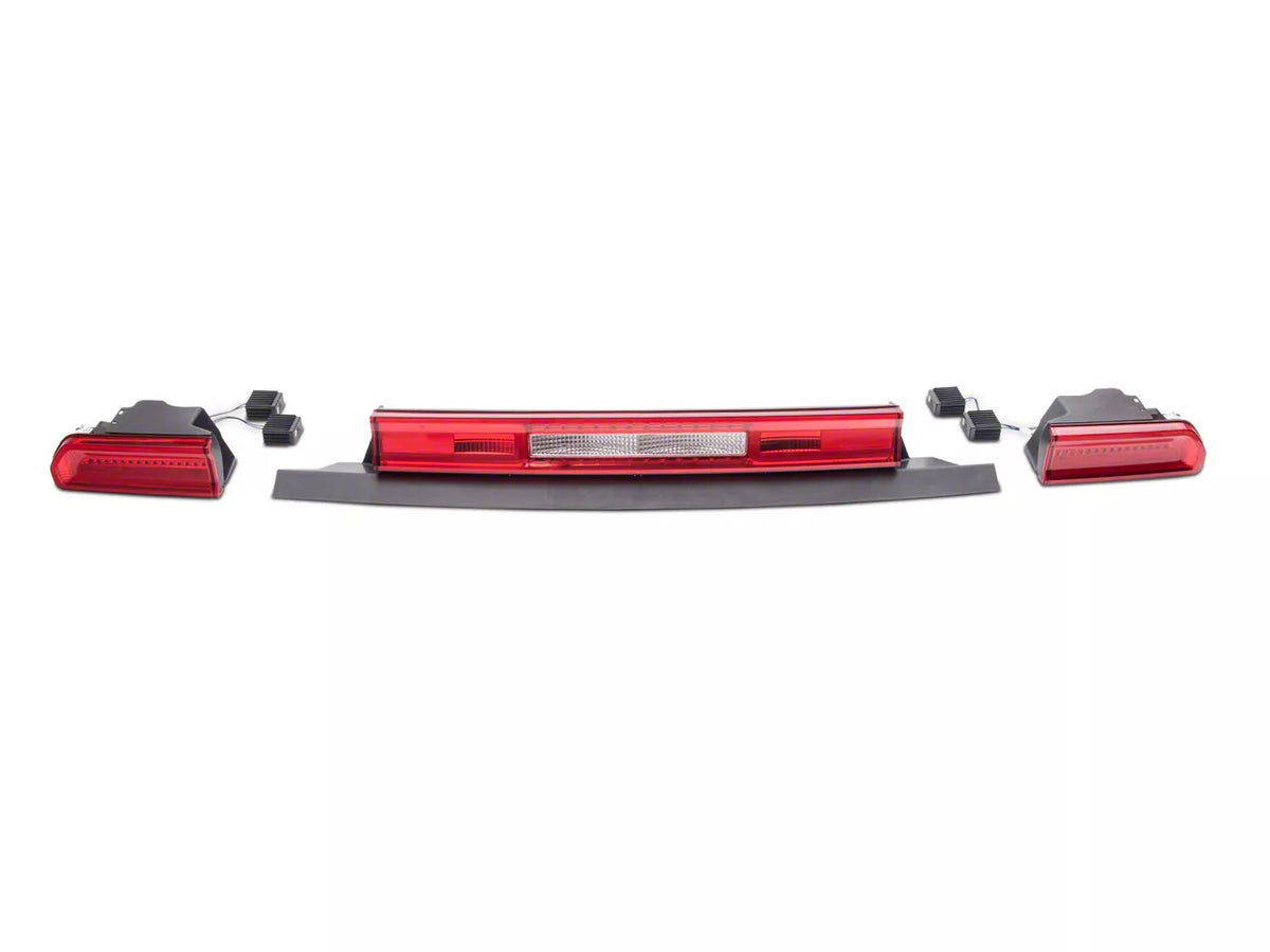 Raxiom Led Tail Lights; Chrome Housing; Red/Clear Lens (08-14 Challenger)