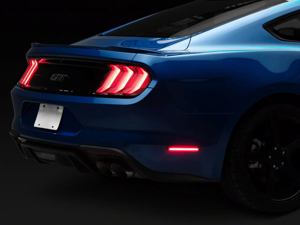Raxiom Animated LED Side Markers;Rear; Red LED (15-26 Mustang)