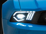 Raxiom Led Projector Headlights; Black Housing; Clear Lens (10-12 Mustang W/ Factory Halogen Headlights)