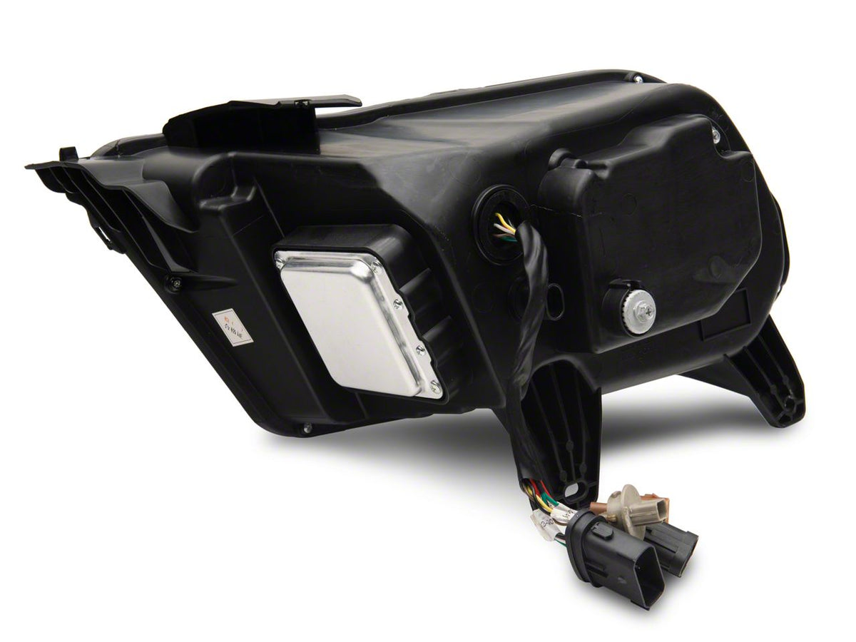 Raxiom Led Projector Headlights; Black Housing; Clear Lens (10-12 Mustang W/ Factory Halogen Headlights)