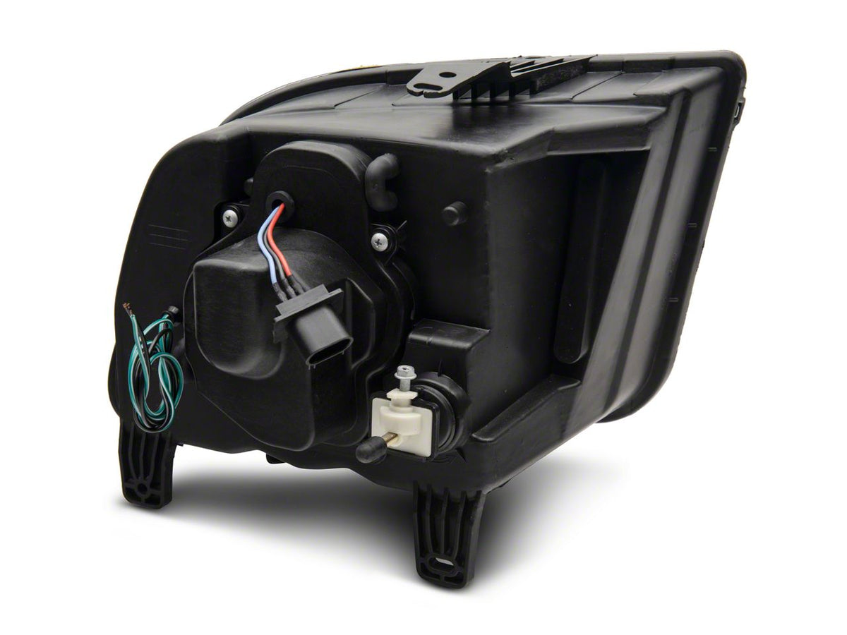 Raxiom Projector Headlights; Black Housing; Clear Lens (05-09 Mustang W/ Factory Halogen Headlights, Excluding Gt500)