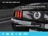 Raxiom Vector V2 Led Tail Lights; Black Housing; Smoked Lens (05-09 Mustang)