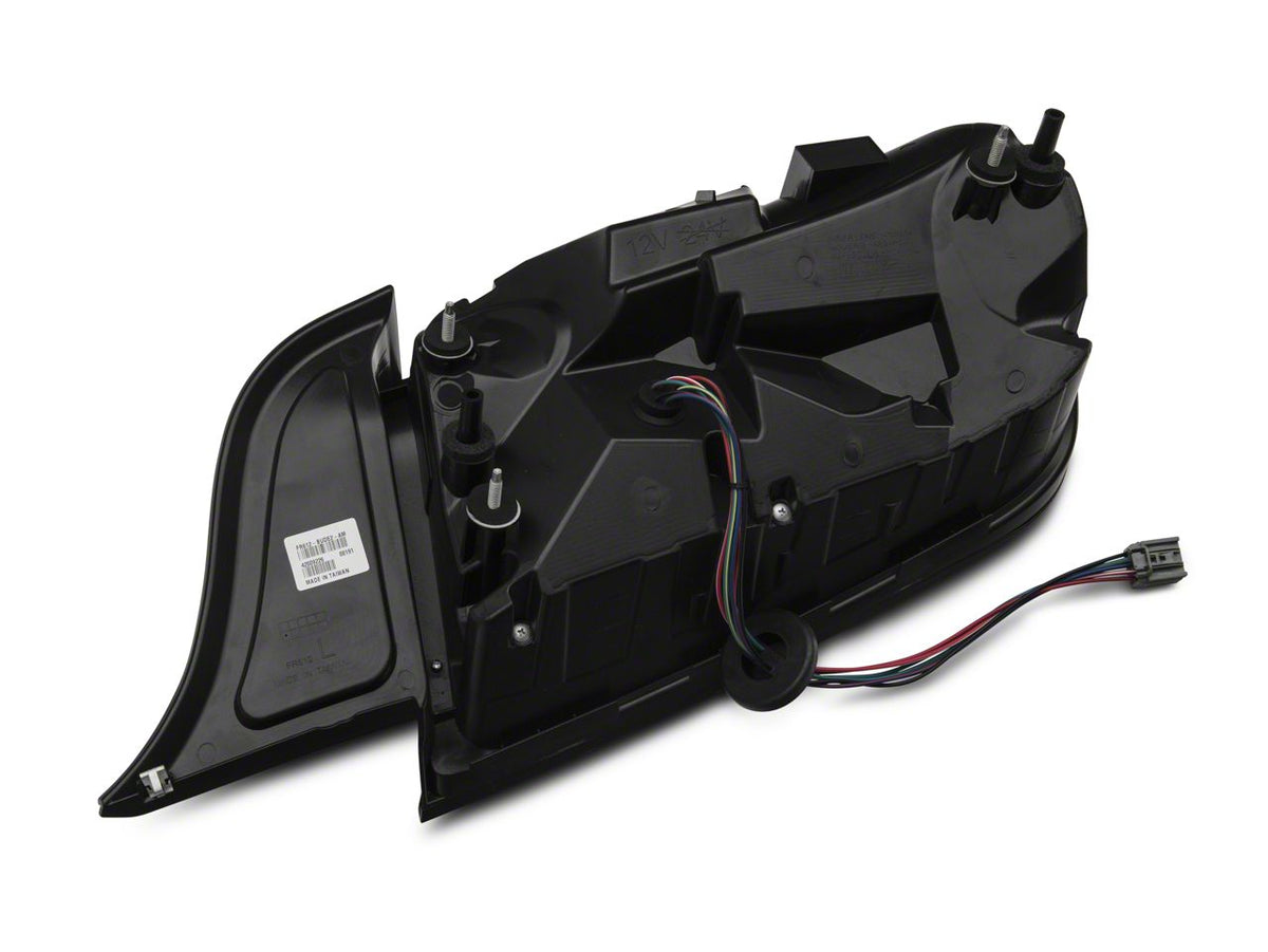 Raxiom Profile Led Tail Lights; Gloss Black Housing; Smoked Lens (15-23 Mustang)