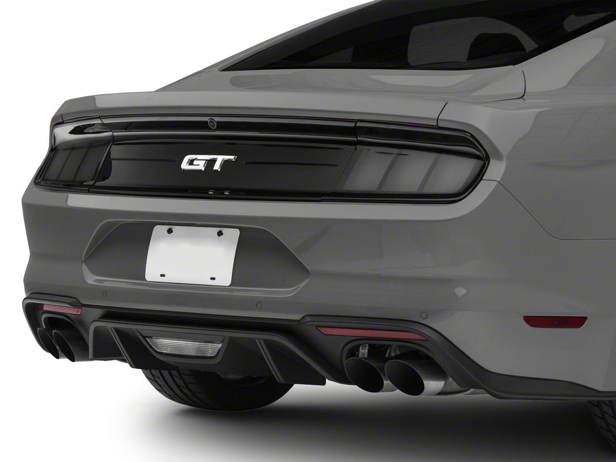 Raxiom Profile Led Tail Lights; Gloss Black Housing; Smoked Lens (15-23 Mustang)