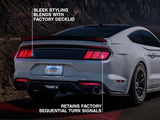 Raxiom Profile Led Tail Lights; Gloss Black Housing; Smoked Lens (15-23 Mustang)