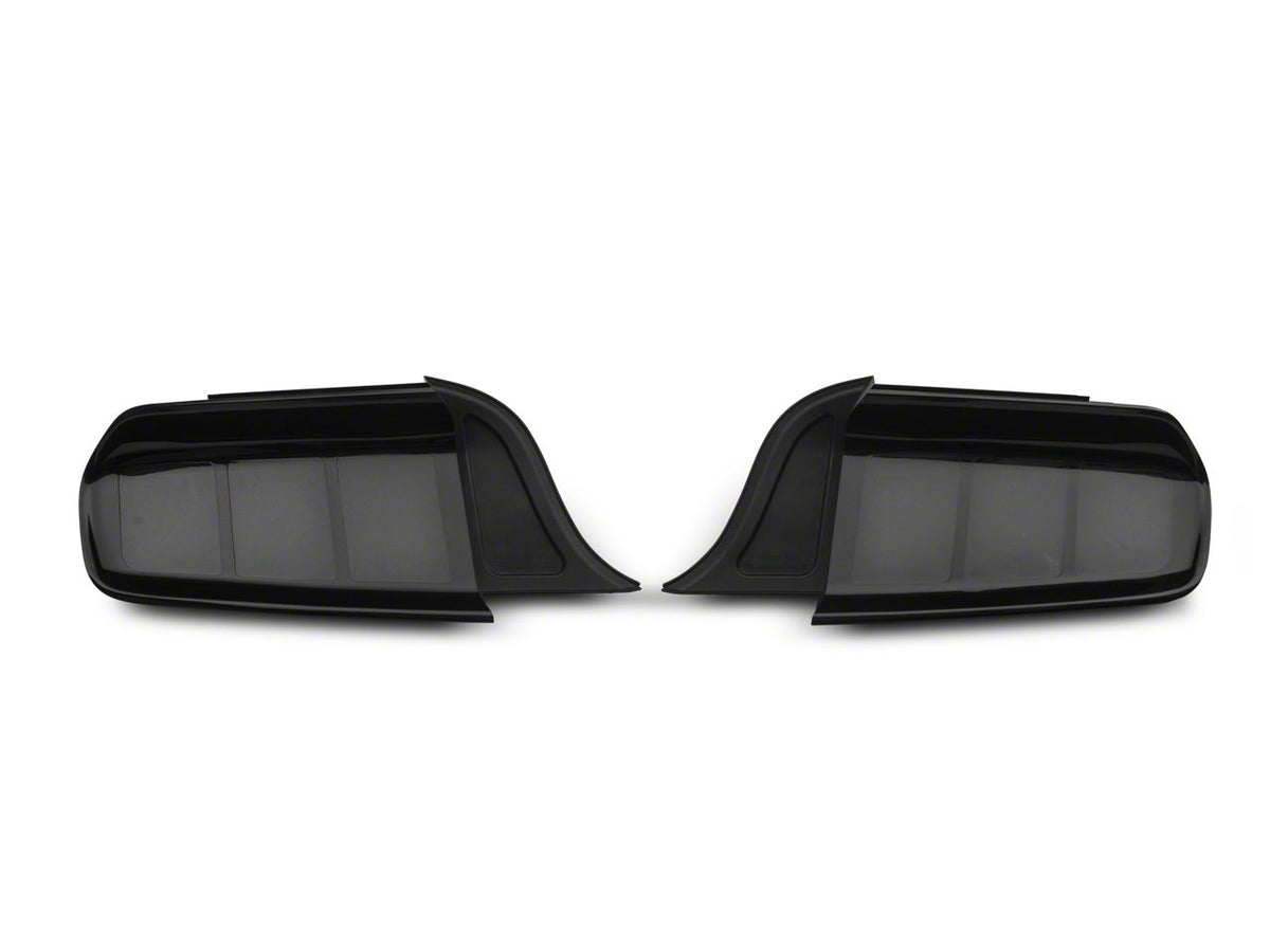Raxiom Profile Led Tail Lights; Gloss Black Housing; Smoked Lens (15-23 Mustang)