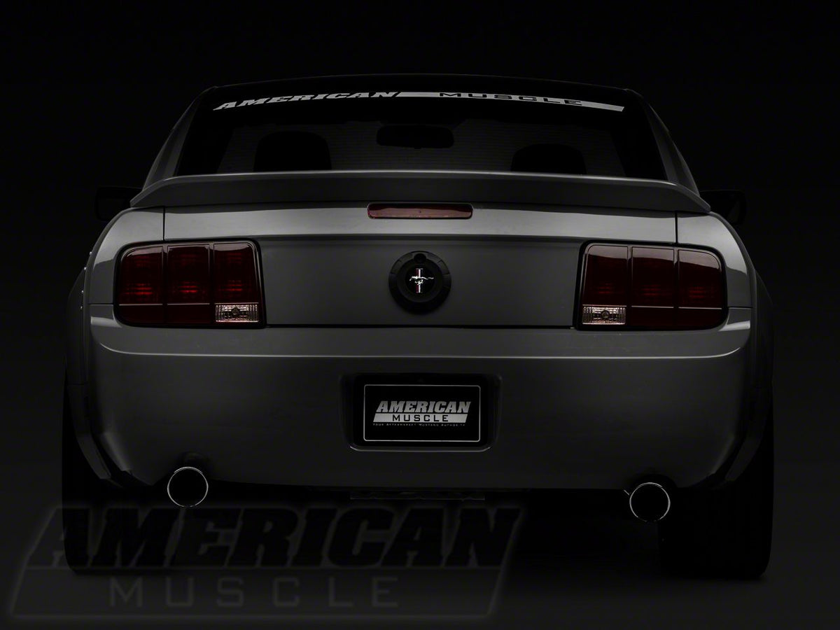 Raxiom Tail Lights And Sequential Tail Light Kit; Black Housing; Smoked Lens (05-09 Mustang)