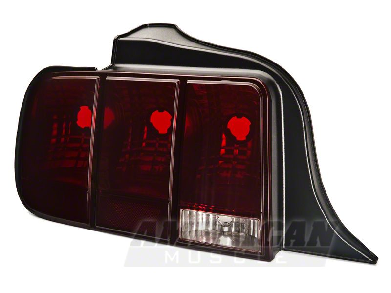 Raxiom Tail Lights And Sequential Tail Light Kit; Black Housing; Smoked Lens (05-09 Mustang)
