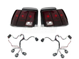 Raxiom Tail Lights And Sequential Tail Light Kit; Black Housing; Smoked Lens (99-04 Mustang, Excluding 99-01 Cobra)
