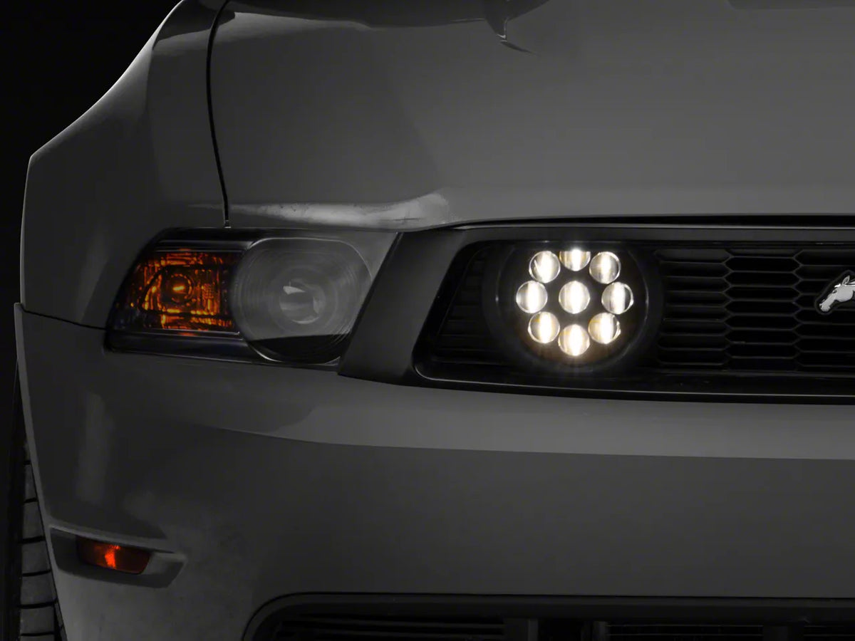Raxiom Led Projector Headlights; Black Housing; Clear Lens (10-12 Mustang W/ Factory Halogen Headlights)