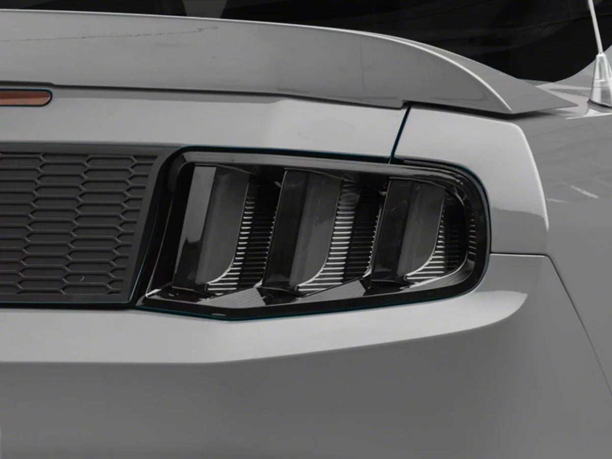Raxiom Vector V2 Led Tail Lights; Gloss Black Housing; Clear Lens (10-12 Mustang)