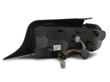Raxiom Vector V2 Led Tail Lights; Gloss Black Housing; Clear Lens (10-12 Mustang)