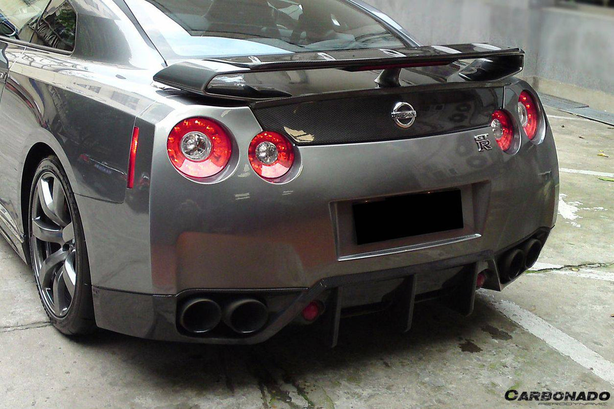 2008-2011 Nissan GTR R35 CBA BSE Style Carbon Fiber Rear Lip