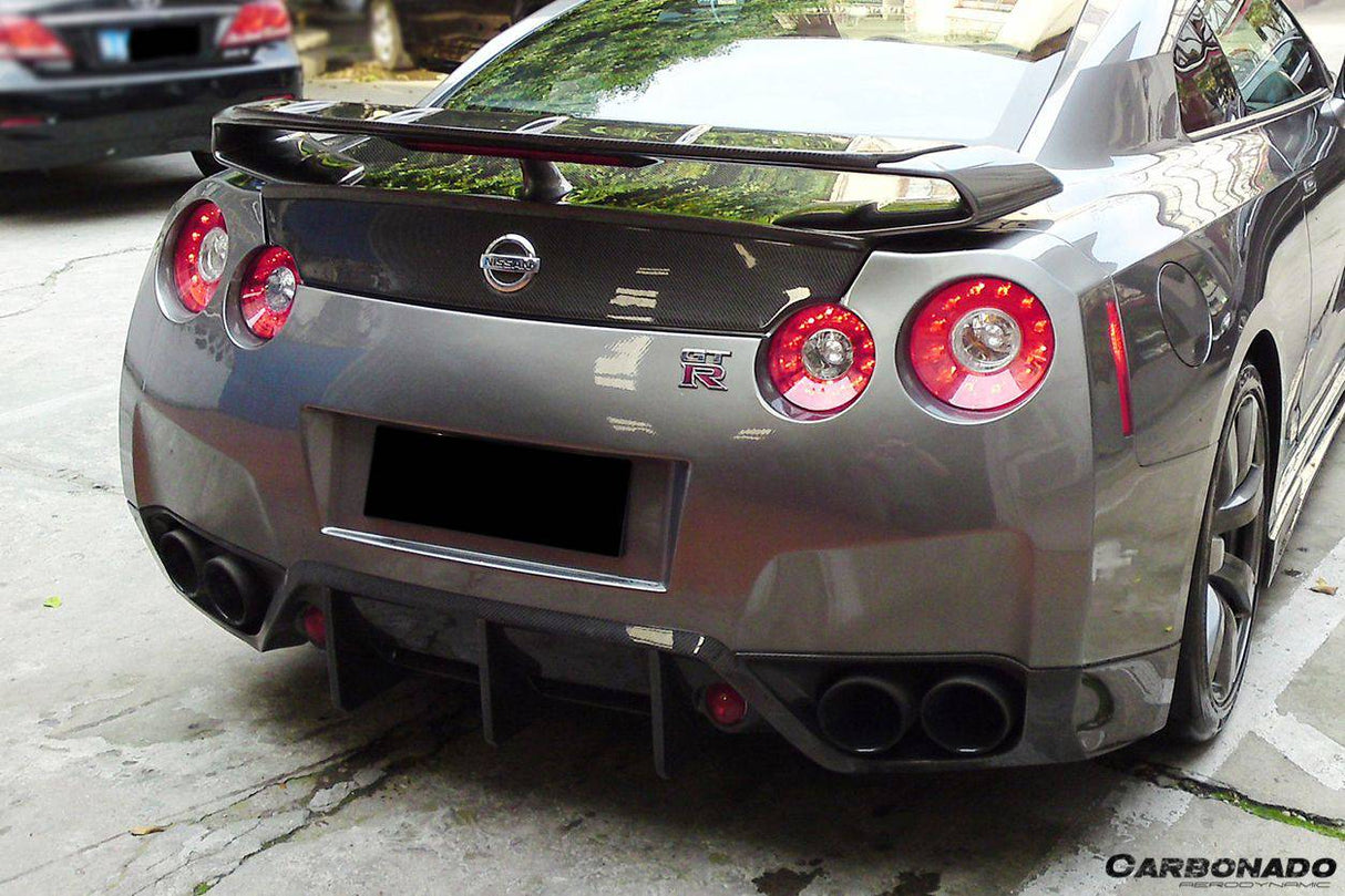 2008-2011 Nissan GTR R35 CBA BSE Style Carbon Fiber Rear Lip