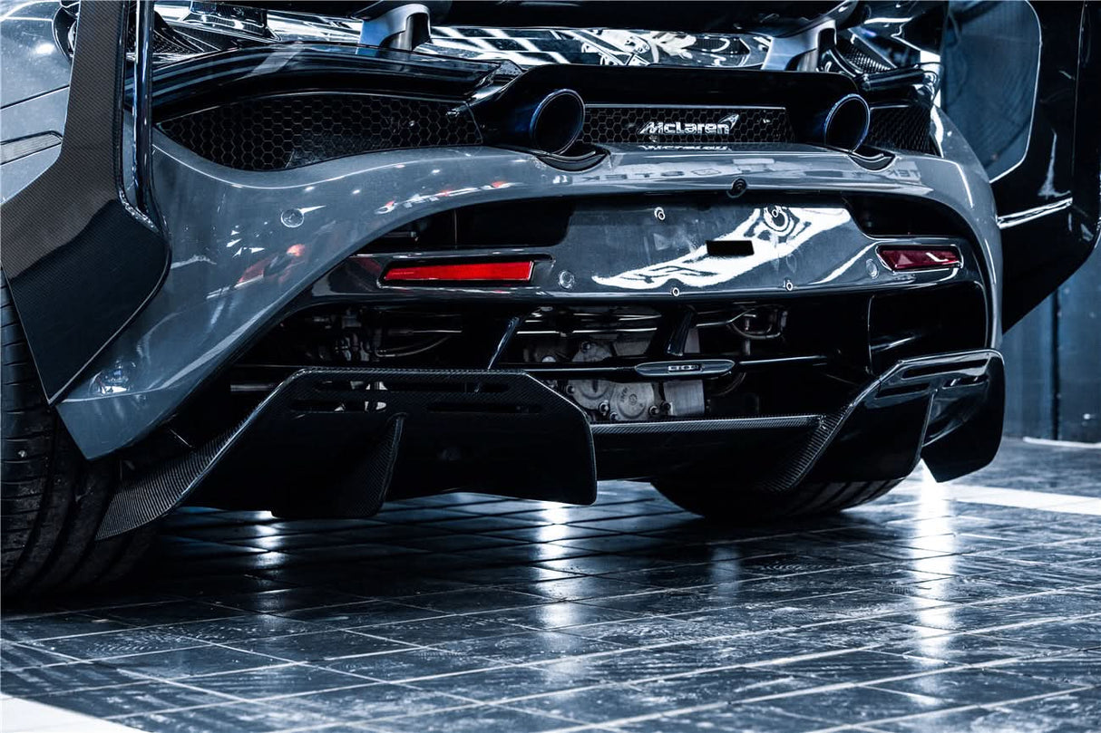 2017-2023 McLaren 720s BKSS Style Carbon Fiber Rear Diffuser