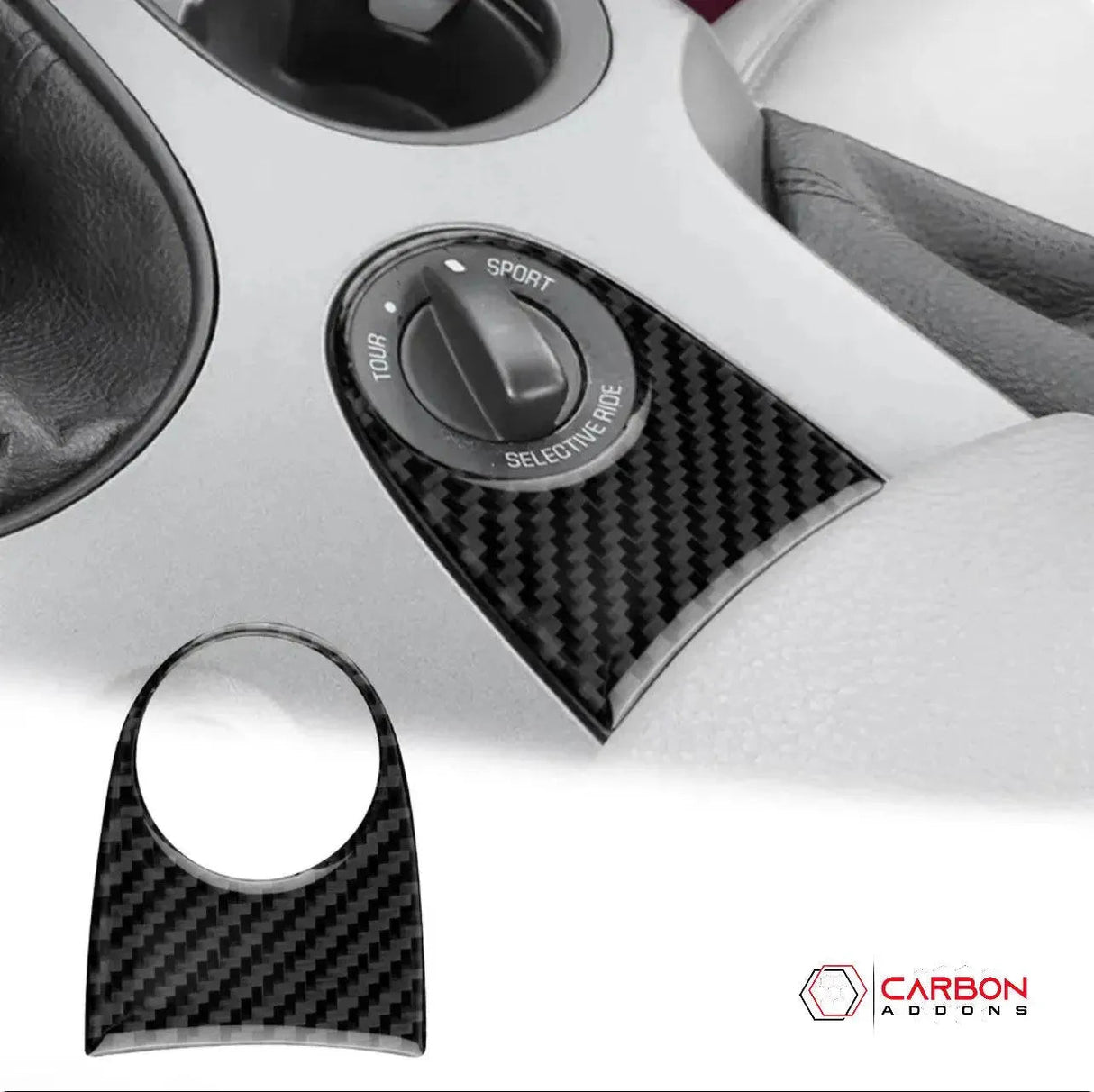 Real Carbon Center Console Trim Overlay | C6 2005-2013 Corvette