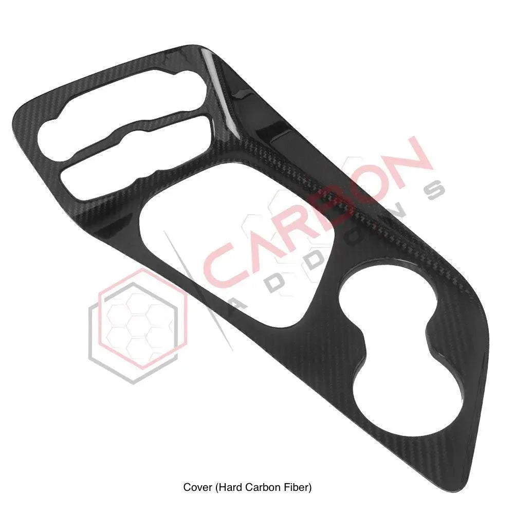 Real carbon fiber center console cover for 2015-2023 Dodge Challenger