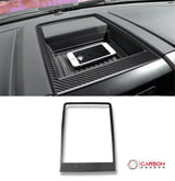 Real Carbon Fiber Center Console Dashboard Storage Trim Overlay | 2015-2020 F150