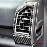 Real Carbon Fiber Driver and Passenger Side AC Vent Trim Overlay | 2015-2020 F150