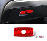 Real Carbon Fiber Glove Box Handle Overlay for 2011+ Dodge Durango