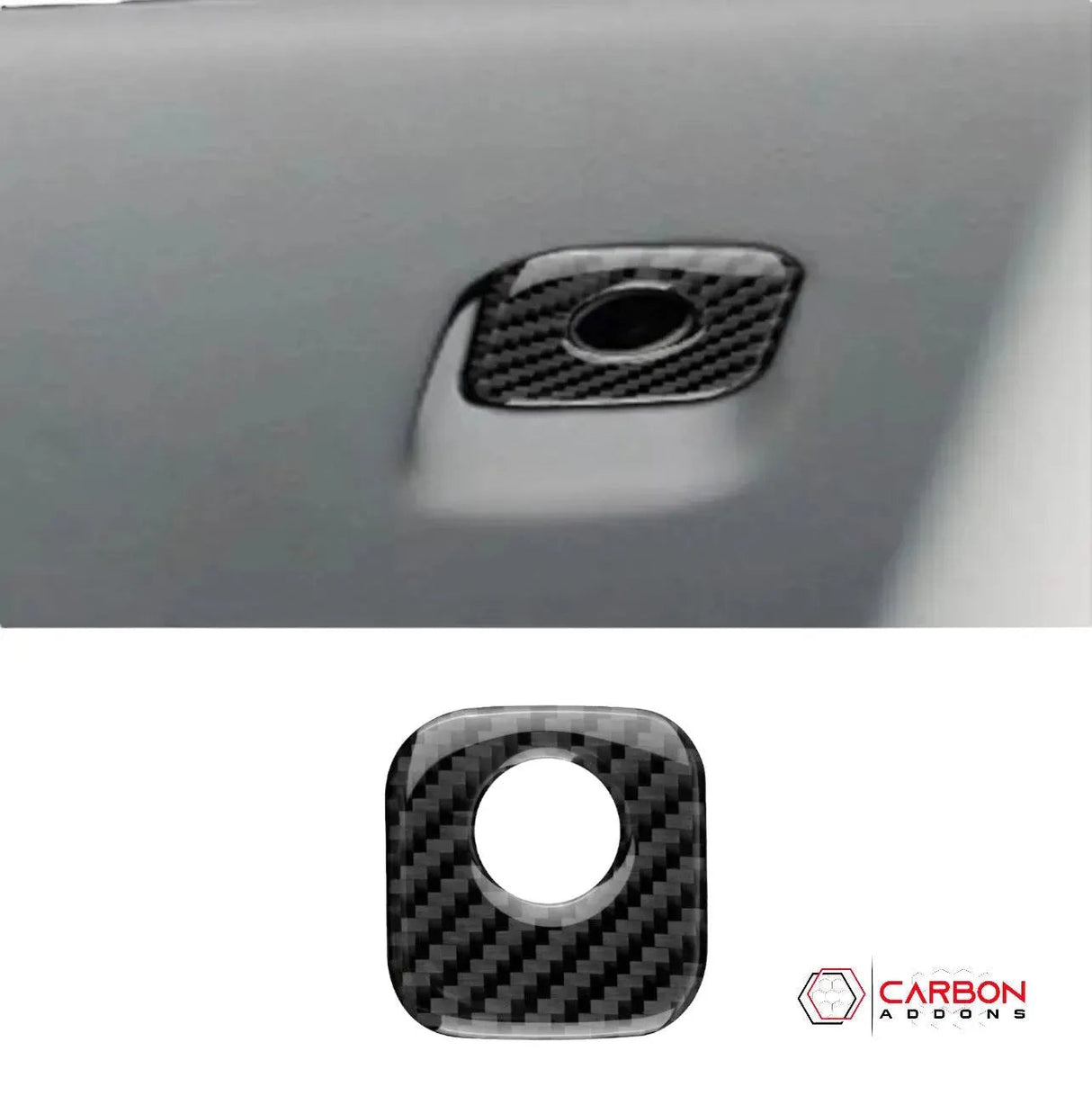 Real Carbon Fiber Glove Box Handle Overlay | C6 2005-2013 Corvette