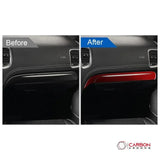 Real Carbon Fiber Glove Box Trim Overlay for 2011-2020 Dodge Durango