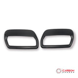 Real Carbon Fiber Hood Vent Cover for For Mustang 2018-2023