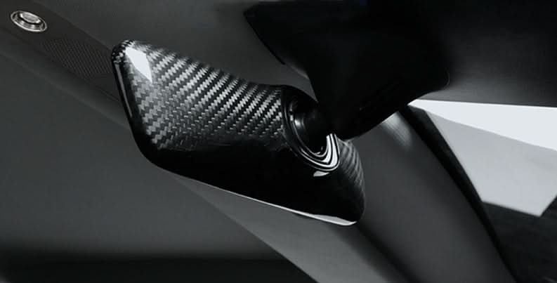Dry Carbon Fiber Interior Rearview Mirror Cover for Model 3/Y | 4 Finishes | Lightweight