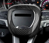 Real Carbon Fiber Steering Airbag Cover | For 2015-2023 Dodge Charger Challenger Durango