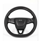 Real Dry Carbon Fiber Airbag Trim Cover for Model Y Juniper & Model 3 Highland
