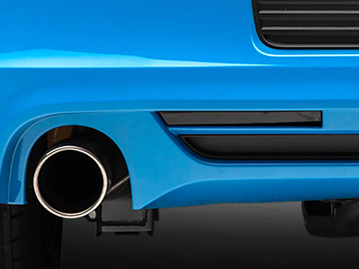 SEC10 Rear Bumper Marker Tint; Smoked (13-14 Mustang)
