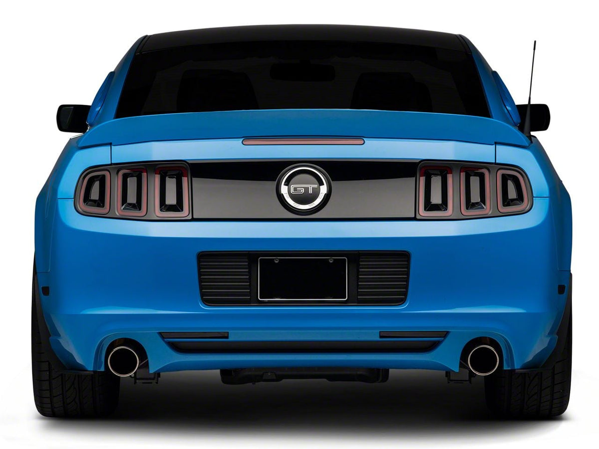 SEC10 Rear Bumper Marker Tint; Smoked (13-14 Mustang)
