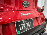 Rear Supra Emblem Overlay (Various Colors) - 2020+ Supra