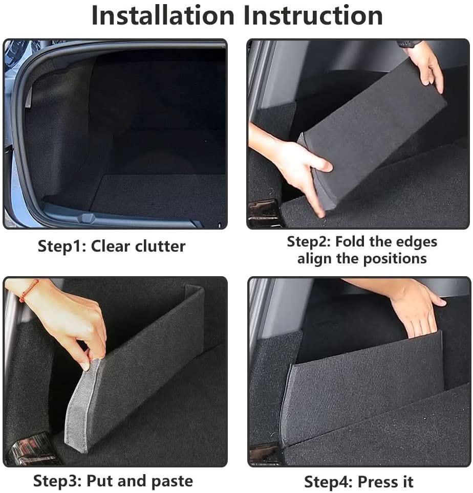 Rear Trunk Organizer Side Divider for Tesla Model 3 & Model Y