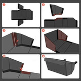 Rear Underseat Storage Box Foldable Organizer for Cybertruck