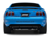 SEC10 Lower Rear Valance Decal; Gloss Black (94-98 Mustang)