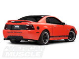 SEC10 Lower Rear Valance Accent; Matte Black (99-04 Mustang GT, V6, Mach 1; 1999 Mustang Cobra)