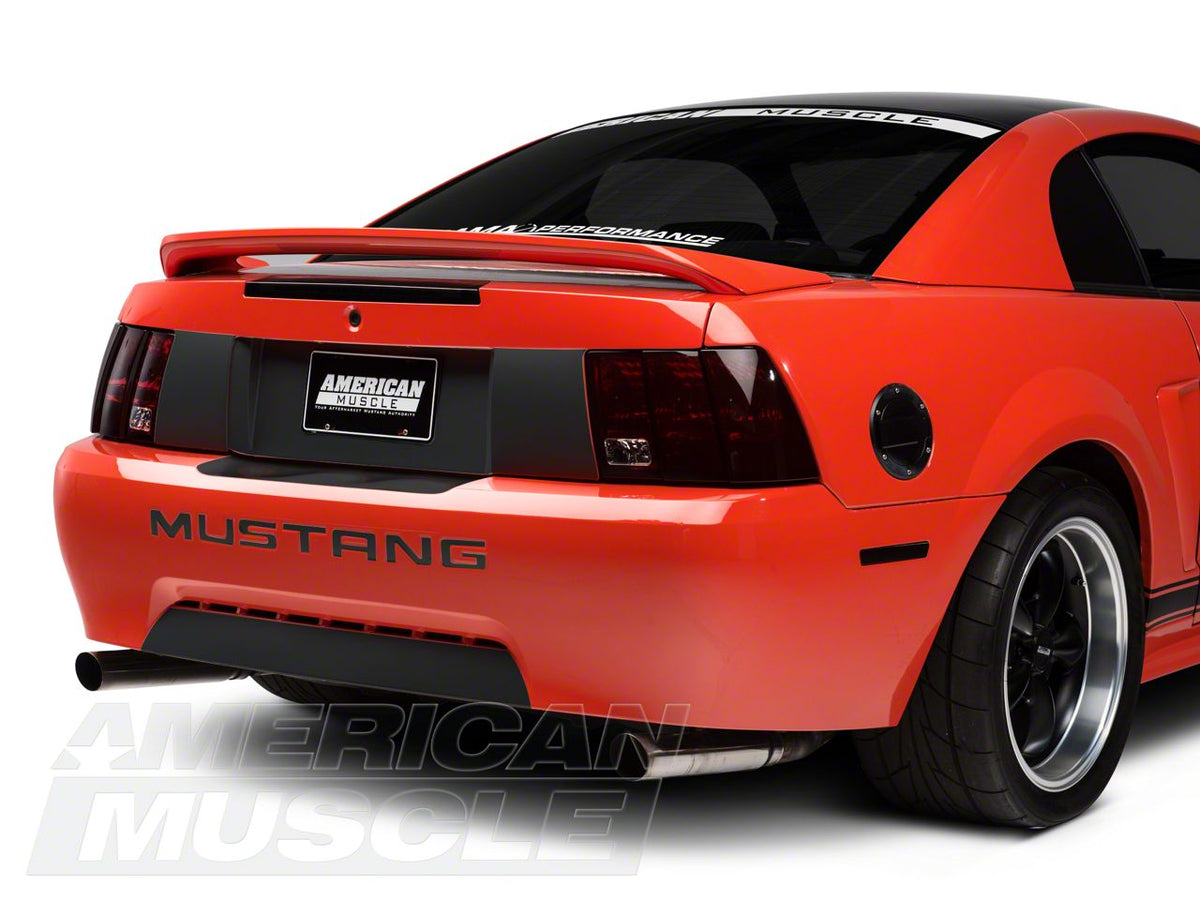 SEC10 Lower Rear Valance Accent; Matte Black (99-04 Mustang GT, V6, Mach 1; 1999 Mustang Cobra)