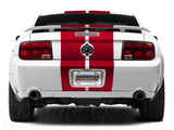 SEC10 GT500 Style Stripes; Red; 10-Inch (05-14 Mustang)