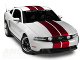 SEC10 GT500 Style Stripes; Red; 10-Inch (05-14 Mustang)