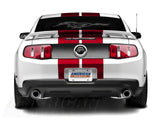 SEC10 GT500 Style Stripes; Red; 10-Inch (05-14 Mustang)