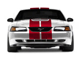 SEC10 GT500 Style Stripes; Red; 10-Inch (94-04 Mustang)