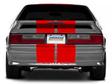 SEC10 Lemans Stripes; Red; 12-Inch (79-93 Mustang)