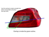 Red Facelift 1.5 Tail Light Overlays - 2015-2021 Subaru WRX / STI