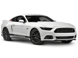 SEC10 Quarter Window Accent Decals; Red (15-23 Mustang Fastback)